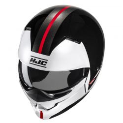 KASK MOTOCYKLOWY HJC I20N VENA WHITE BLACK 