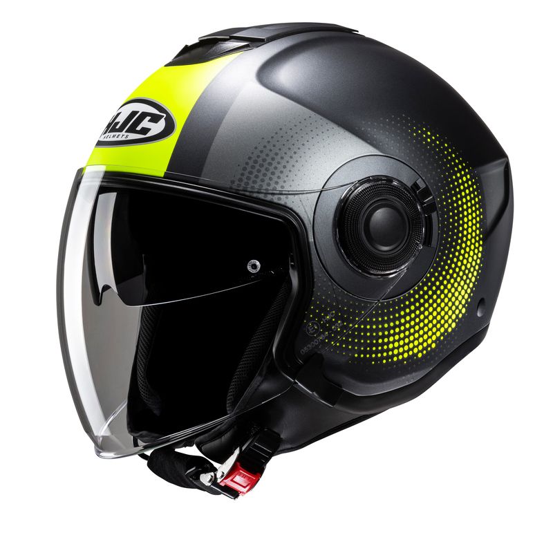 KASK MOTOCYKLOWY HJC I40N PYLE BLACK YELLOW 