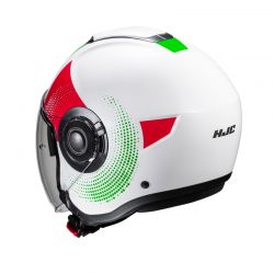 KASK MOTOCYKLOWY HJC I40N PYLE WHITE GREEN 