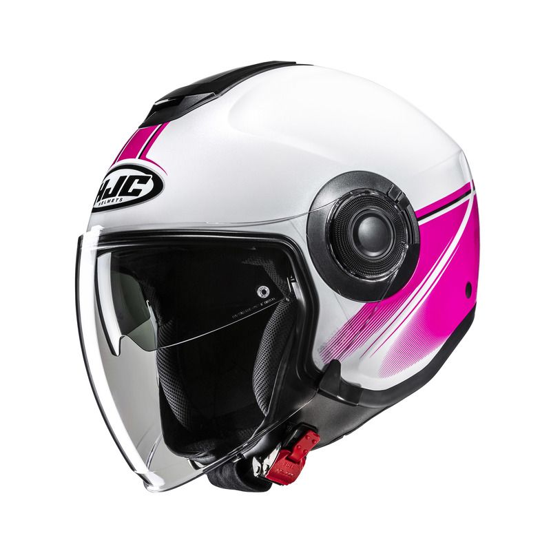 KASK MOTOCYKLOWY HJC I40N VISION WHITE PINK 