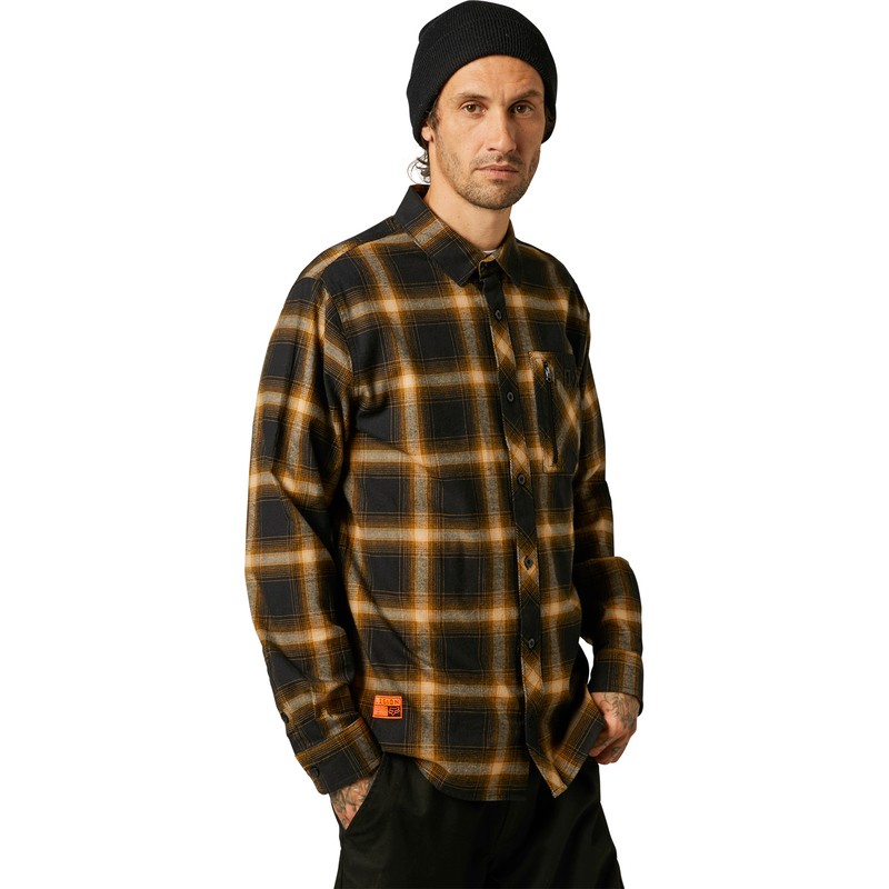 KOSZULA FOX GAMUT STRETCH FLANNEL GOLD  ENDURO CROSS