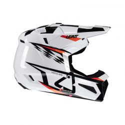 KASK MOTOCYKLOWY Z GOGLAMI JUNIOR LEATT KIT MOTO 3.5 WHITE 