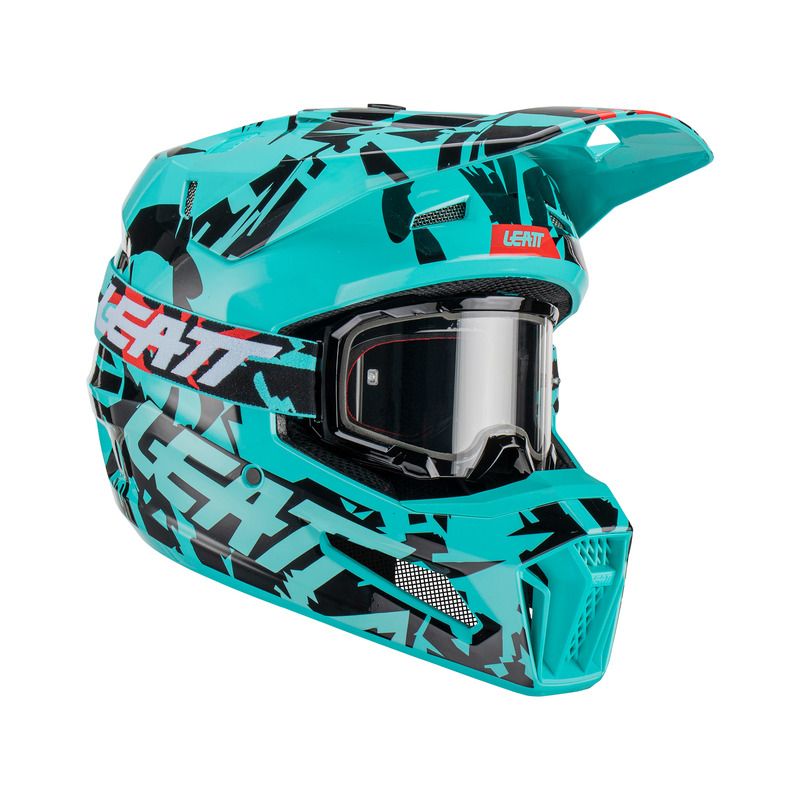 KASK MOTOCYKLOWY Z GOGLAMI LEATT KIT MOTO 3.5 FUEL 