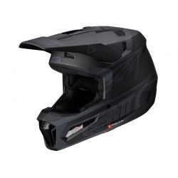KASK MOTOCYKLOWY Z GOGLAMI LEATT KIT MOTO 3.5 STEALTH 
