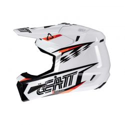 KASK MOTOCYKLOWY Z GOGLAMI LEATT KIT MOTO 3.5 WHITE 