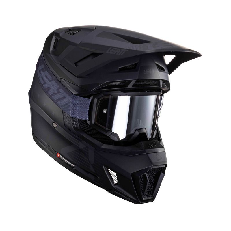 KASK MOTOCYKLOWY Z GOGLAMI LEATT KIT MOTO 7.5 STEALTH 