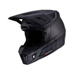 KASK MOTOCYKLOWY Z GOGLAMI LEATT KIT MOTO 7.5 STEALTH 