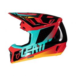 KASK MOTOCYKLOWY Z GOGLAMI LEATT KIT MOTO 7.5 RED 
