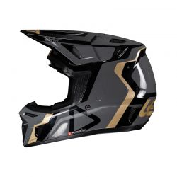 KASK MOTOCYKLOWY Z GOGLAMI LEATT KIT MOTO 8.5 BLACK 