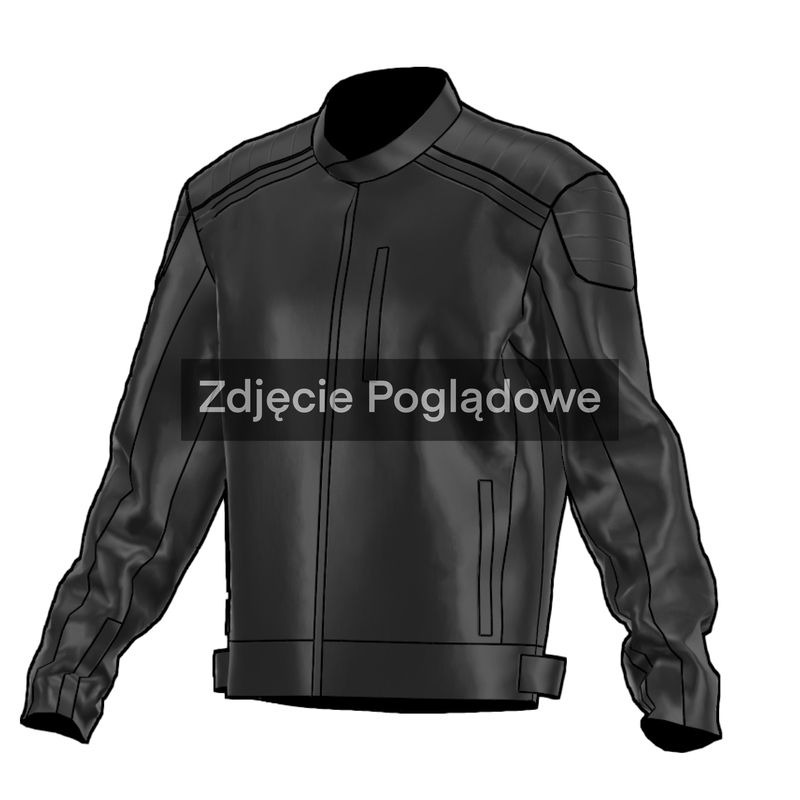 KURTKA MOTOCYKLOWA SKÓRZANA BROGER LEGEND BLACK 