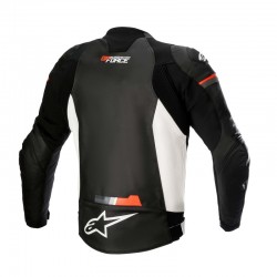KURTKA SKÓRZANA ALPINESTARS GP FORCE BLACK/WHITE/FLUO RED 