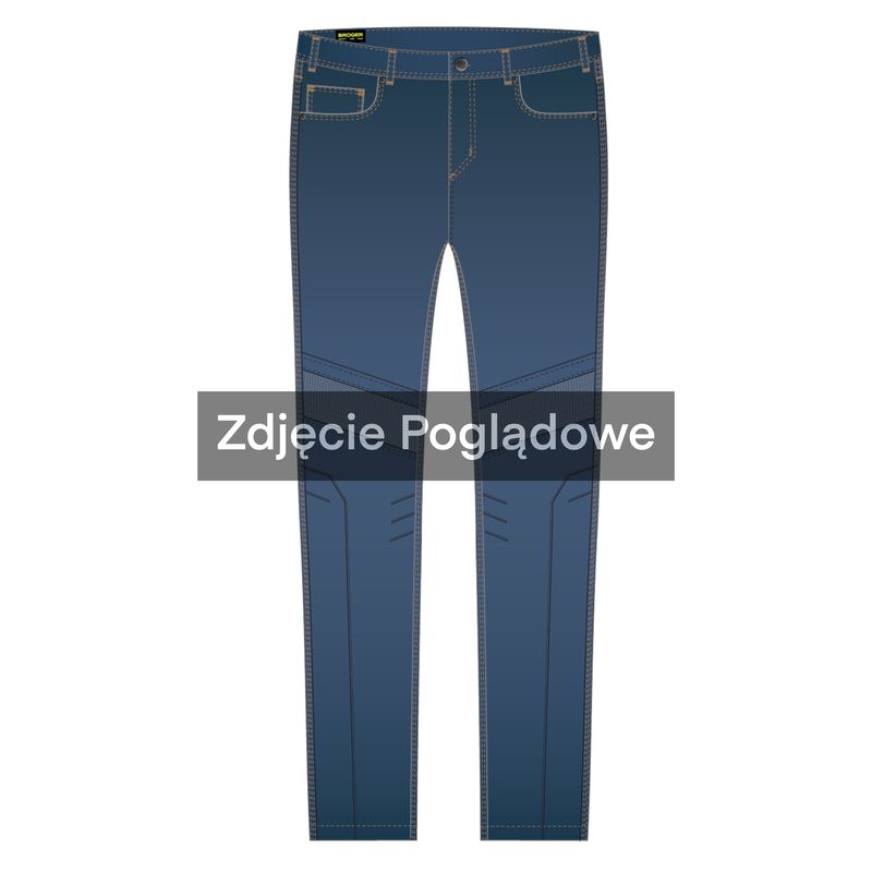 JEANSY MOTOCYKLOWE BROGER MAVERICK WASHED BLUE 