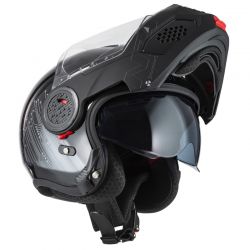 KASK MOTOCYKLOWY NZI MINIMOD DUO META BLACK SILVER 