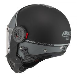 KASK MOTOCYKLOWY NZI MINIMOD DUO SMART BLACK ANTRACITE MATT 