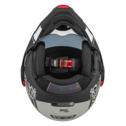 KASK MOTOCYKLOWY NZI MINIMOD DUO INVOLT GREYBLACK GREY MATT 