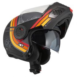KASK MOTOCYKLOWY NZI MINIMOD DUO WATSON ANTRACITEBLACK ANTRACITE MATT 