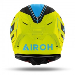 KASK AIROH GP550 S CHALLENGE BLUE/YELLOW MATT 