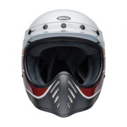 KASK MOTOCYKLOWY BELL MOTO-3 ECE6 RSD SDL BLACK SATIN GLOSS WHITE BLACK 