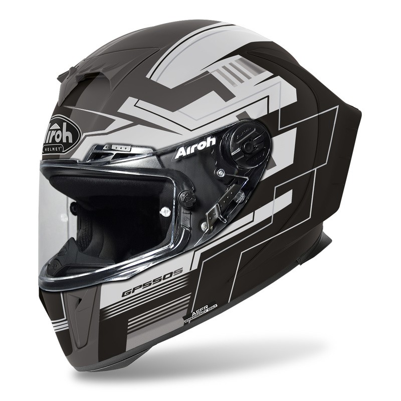 KASK AIROH GP550 S CHALLENGE BLACK MATT 