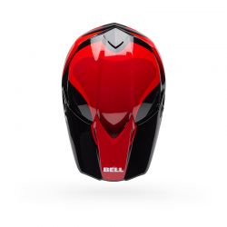 KASK MOTOCYKLOWY BELL MX-10 MIPS WAVE RED BLACK 