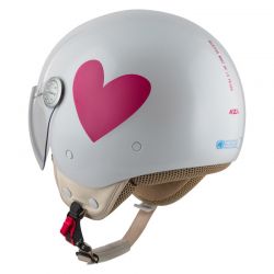 KASK MOTOCYKLOWY NZI PASARELA CORAZÓN ROSA 