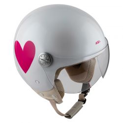 KASK MOTOCYKLOWY NZI PASARELA CORAZÓN ROSA 