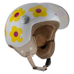 KASK MOTOCYKLOWY NZI PASARELA MARGARITAS NARANJA Y ROSA 