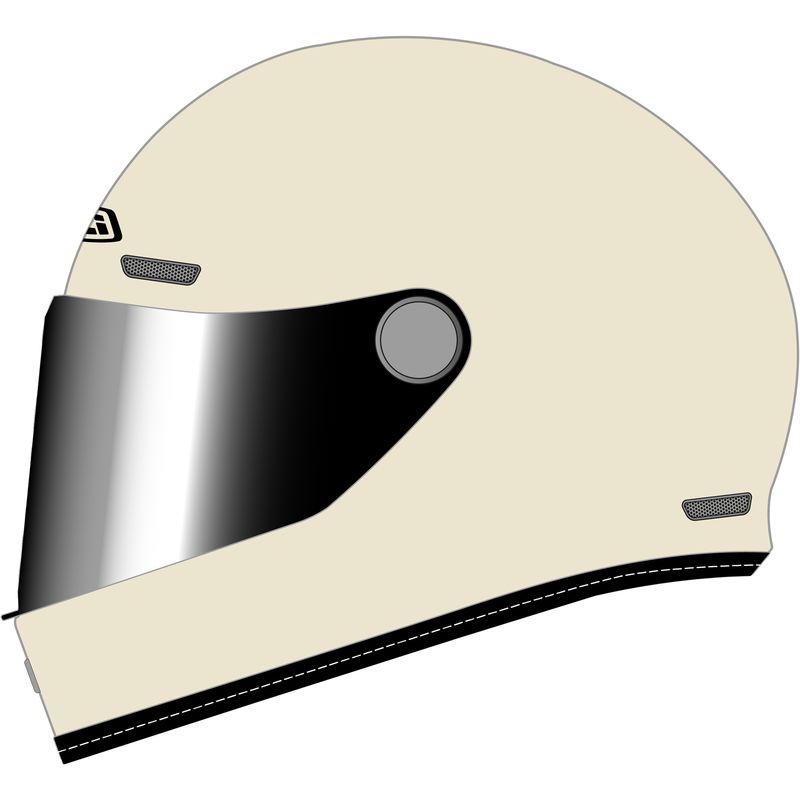 KASK MOTOCYKLOWY NZI REVIVAL BONE 