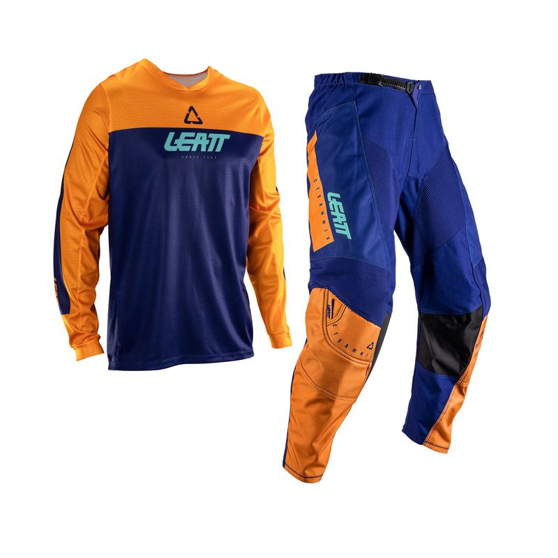 STRÓJ OFFROADOWY BLUZA I SPODNIE JUNIOR LEATT MINI RIDE KIT 3.5 ORANGE 