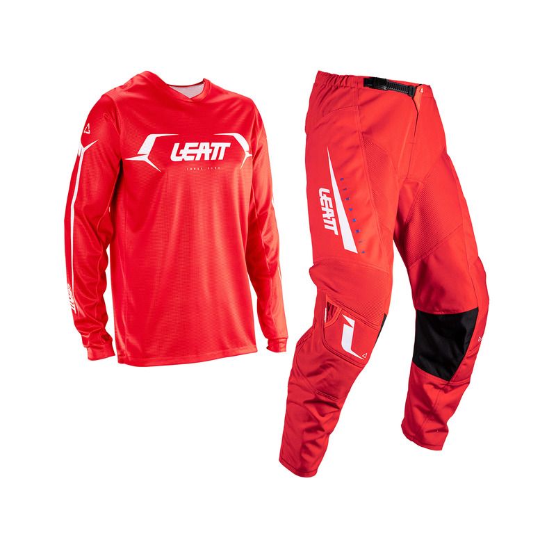 STRÓJ OFFROADOWY BLUZA I SPODNIE JUNIOR LEATT MINI RIDE KIT 3.5 RED 