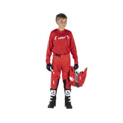 STRÓJ OFFROADOWY BLUZA I SPODNIE JUNIOR LEATT MINI RIDE KIT 3.5 RED 