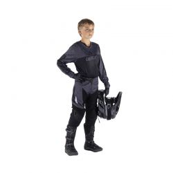 STRÓJ OFFROADOWY BLUZA I SPODNIE JUNIOR LEATT MINI RIDE KIT 3.5 STEALTH BLACK GREY 