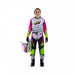 STRÓJ OFFROADOWY BLUZA I SPODNIE JUNIOR LEATT RIDE KIT 3.5 RETRO PINK 