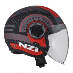KASK MOTOCYKLOWY NZI RINGWAY 2 DUO ANTERA ANTRACITE RED MATT 