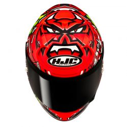 KASK MOTOCYKLOWY HJC RPHA12 QUARTARARO REPLICA 2 RED BLACK 