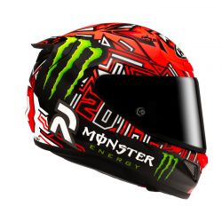 KASK MOTOCYKLOWY HJC RPHA12 QUARTARARO REPLICA 2 RED BLACK 