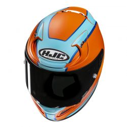 KASK MOTOCYKLOWY HJC RPHA12 RESPON ORANGE BLUE 