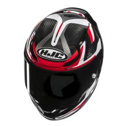 KASK MOTOCYKLOWY HJC RPHA12 CARBON XENTRA BLACK RED 