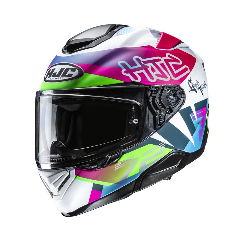 KASK MOTOCYKLOWY HJC RPHA72 GOLDY WHITE GREEN 