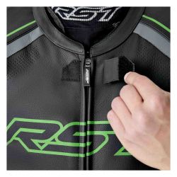 KOMBINEZON MOTOCYKLOWY JEDNOCZĘŚCIOWY RST S1 D3O BLACK GREY FLUO GREEN 