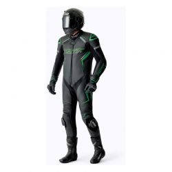 KOMBINEZON MOTOCYKLOWY JEDNOCZĘŚCIOWY RST S1 D3O BLACK GREY FLUO GREEN 