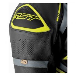 KOMBINEZON MOTOCYKLOWY JEDNOCZĘŚCIOWY RST S1 D3O BLACK GREY FLO YELLOW 