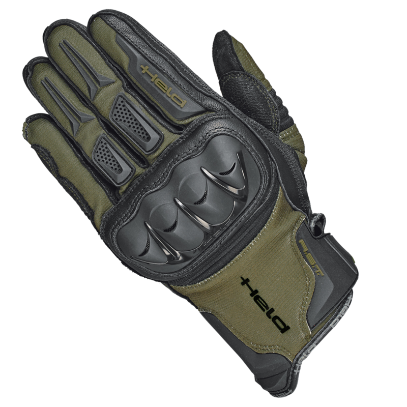 RĘKAWICE SKÓRZANO-TEKSTYLNE HELD SAMBIA MILITARY GREEN 