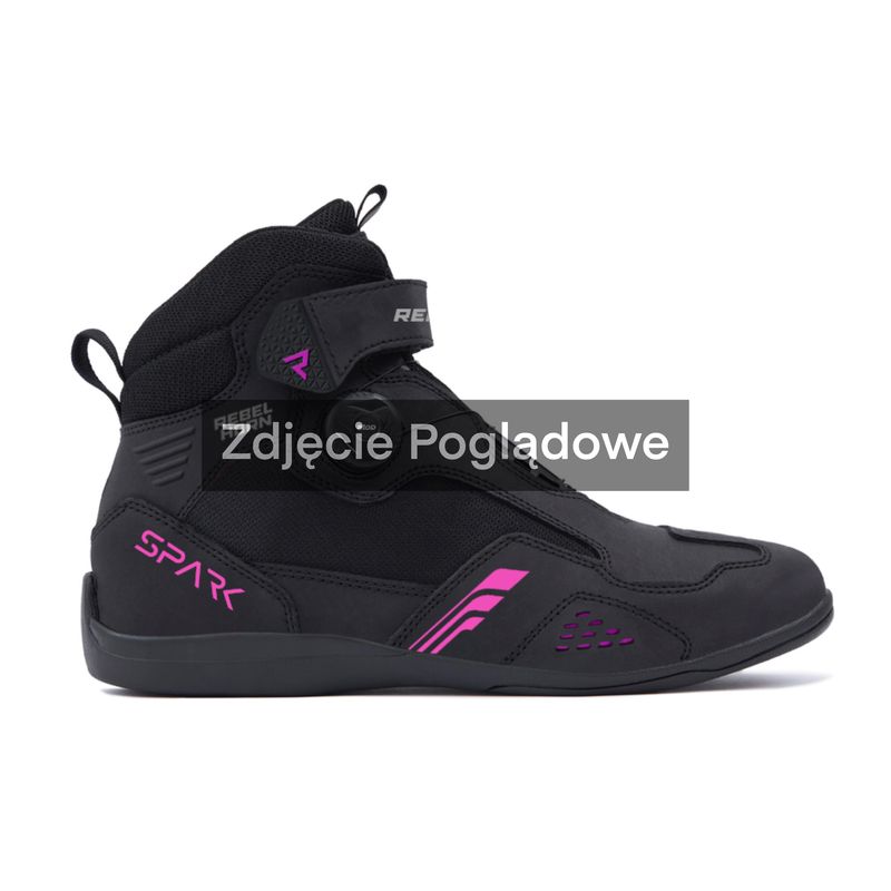 BUTY MOTOCYKLOWE REBELHORN SPARK 3 BLACK PINK 