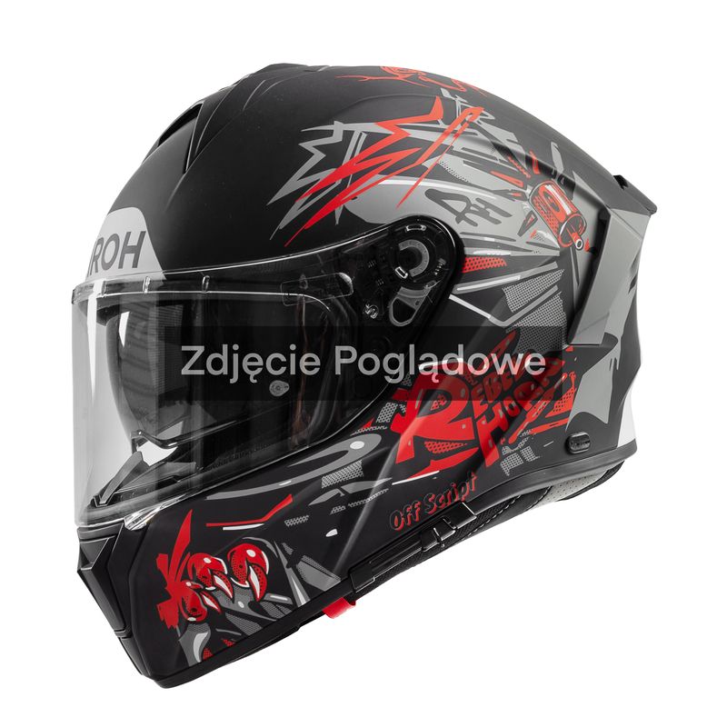 KASK MOTOCYKLOWY AIROH SPARK 2 CRUZE BLACK GREY MATT 