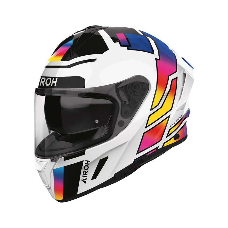 KASK MOTOCYKLOWY AIROH SPARK 2 LIVELY RAINBOW GLOSS 