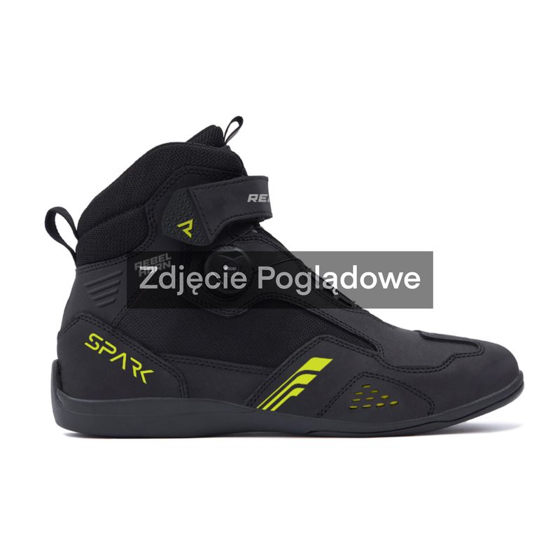 BUTY MOTOCYKLOWE REBELHORN SPARK 3 BLACK FLUO YELLOW 