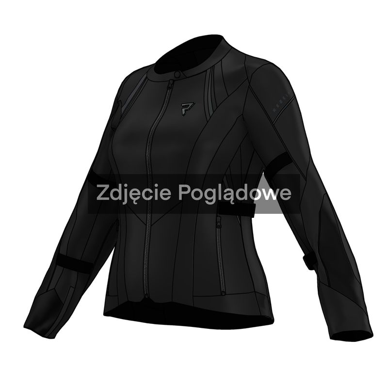 KURTKA MOTOCYKLOWA TEKSTYLNA DAMSKA REBELHORN SWIFT BLACK 