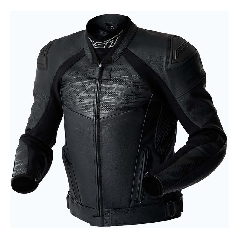 KURTKA MOTOCYKLOWA SKÓRZANA RST TRACTECH EVO D3O BLACK BLACK BLACK 
