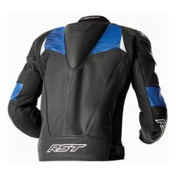 KURTKA MOTOCYKLOWA SKÓRZANA RST TRACTECH EVO D3O BLACK BLUE 
